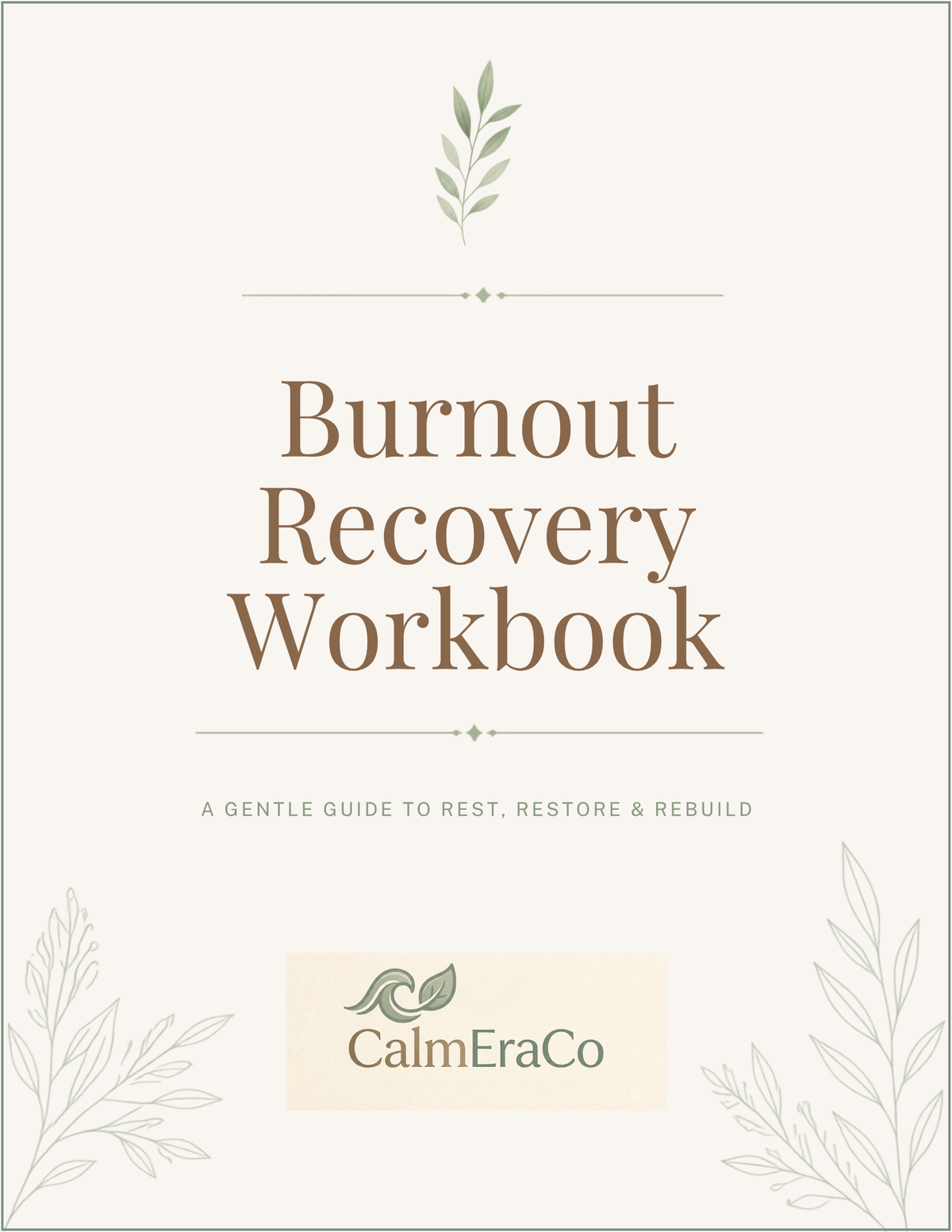 Burnout Recovery Workbook
