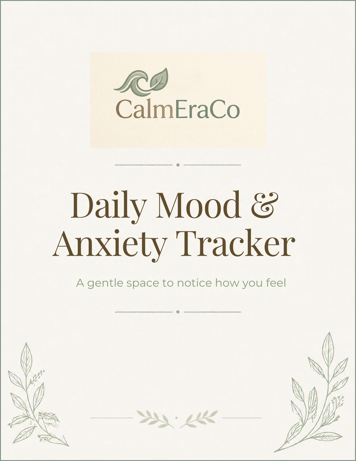 Daily Mood & Anxiety Tracker