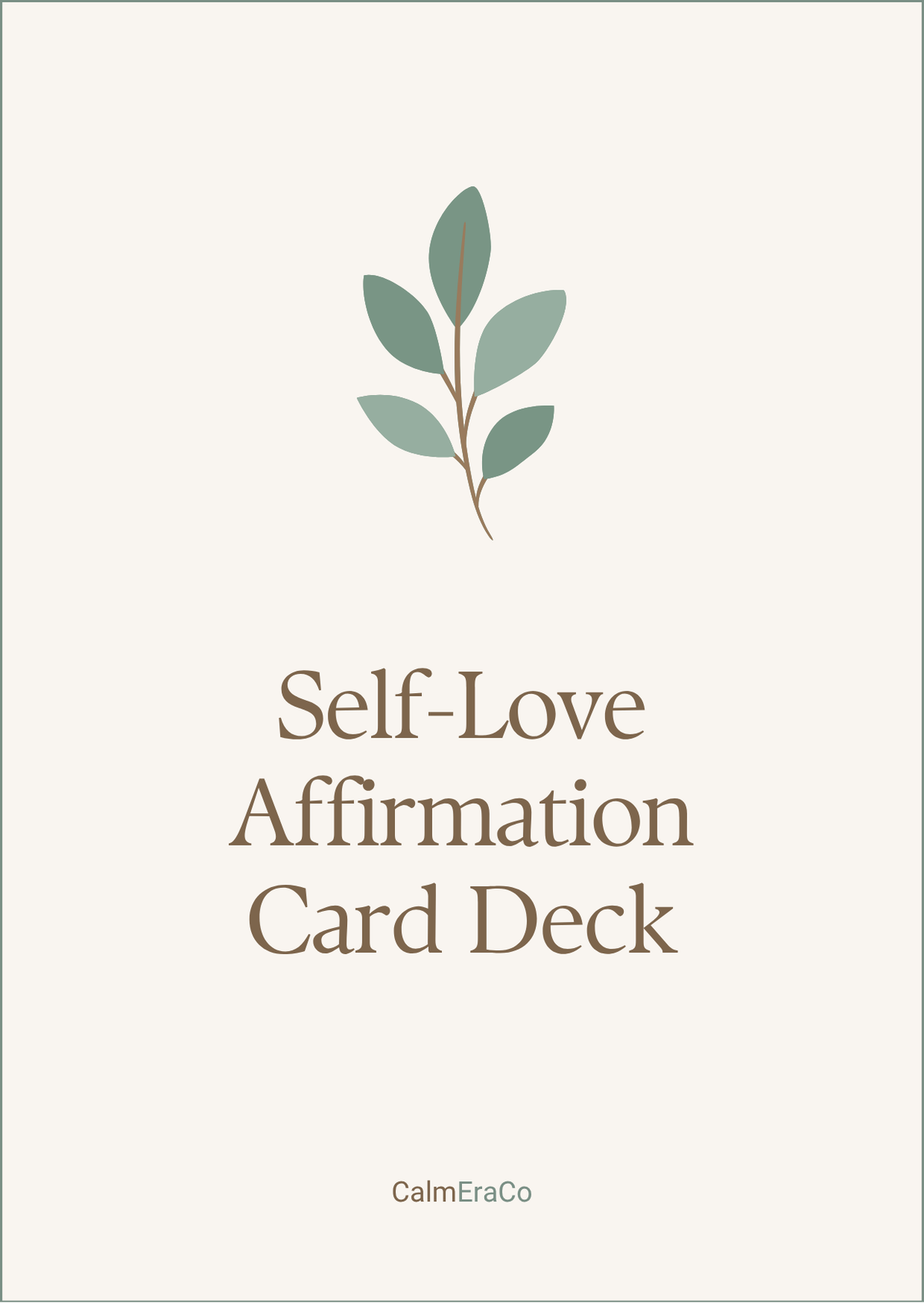 Self-Love Affirmation Card Deck
